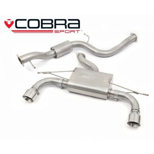Cobra Sport Ford Focus MK2 05-11 ST225 Stainless Steel Cat Back System Resonated