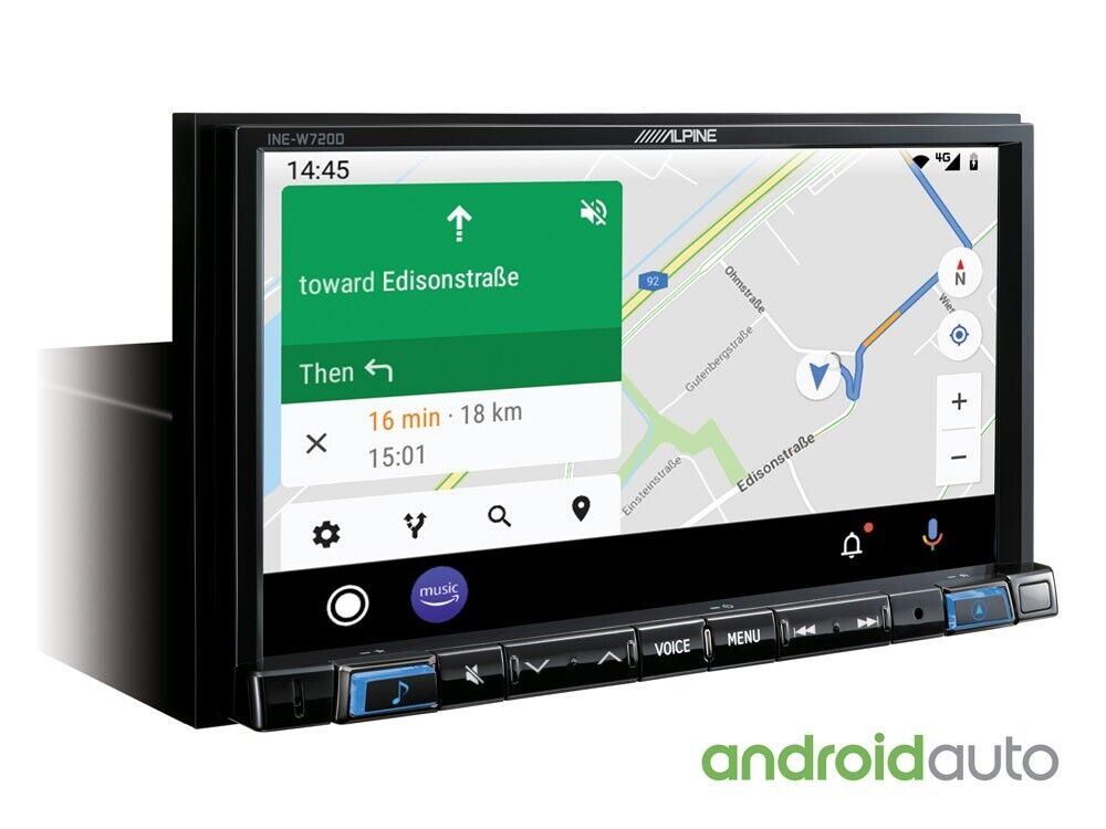 Alpine 7” Touch Screen Navigation with TomTom maps Apple CarPlay & Android Auto
