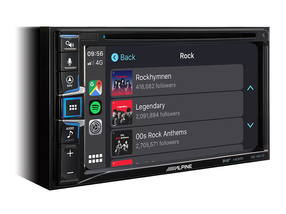 ALPINE INE W611D 6.5" Navigation Carplay Android Auto Headunit Bluetooth dvd