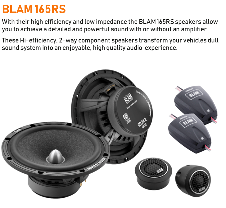 Seat Arosa 1997 - 2005 BLAM complete speaker upgrade fitting kit 165mm (6.5")