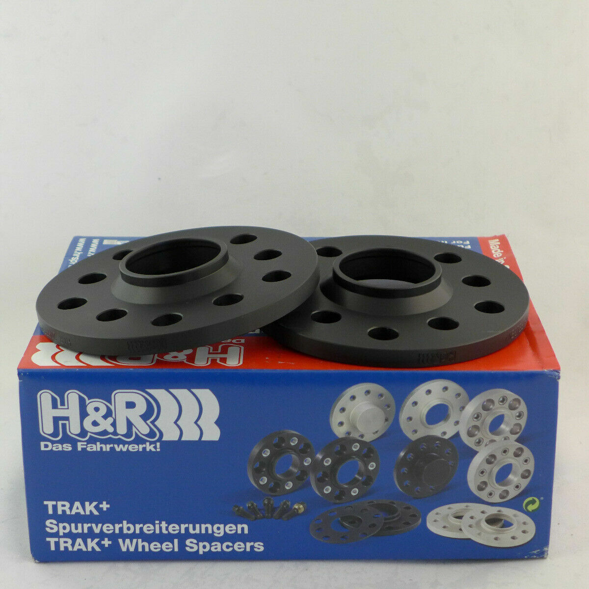 H&R 10mm Hubcentric Wheel Spacers Audi A4 A5 2008 onwards 5x112 66.6 BLACK