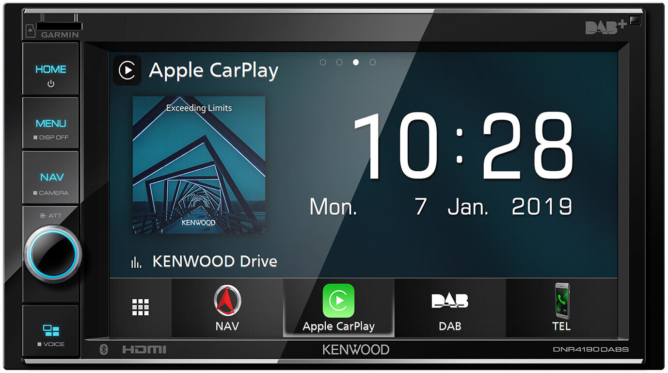 KENWOOD DNR 4190DABS 6.2" Navigation Carplay Android Auto Headunit with Bluetoot