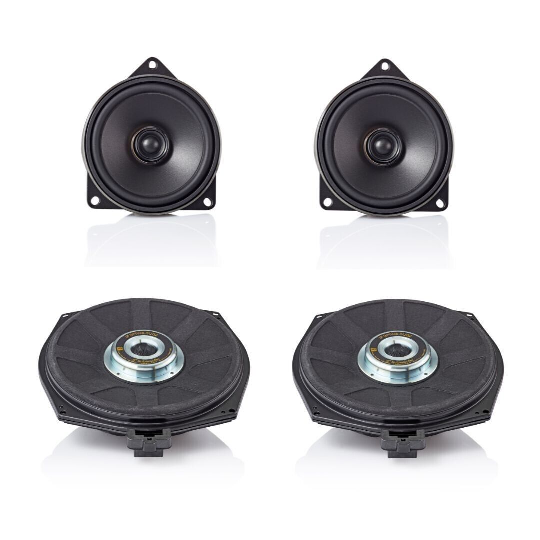 MOREL BMW 4" COAXIAL SPEAKERS & 8" UNDERSEAT SUBS PACKAGE BMW KIT4