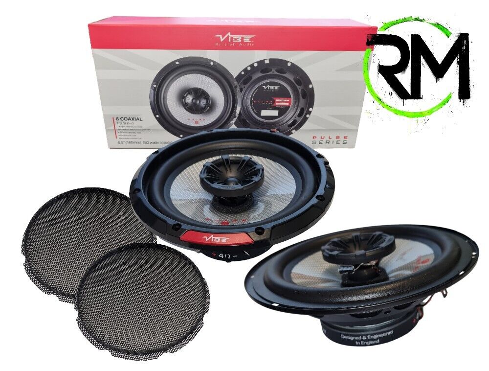 VW Golf MK5 Vibe Pulse 17cm Coaxial 2 Way Front Door Speaker Upgrade Kit