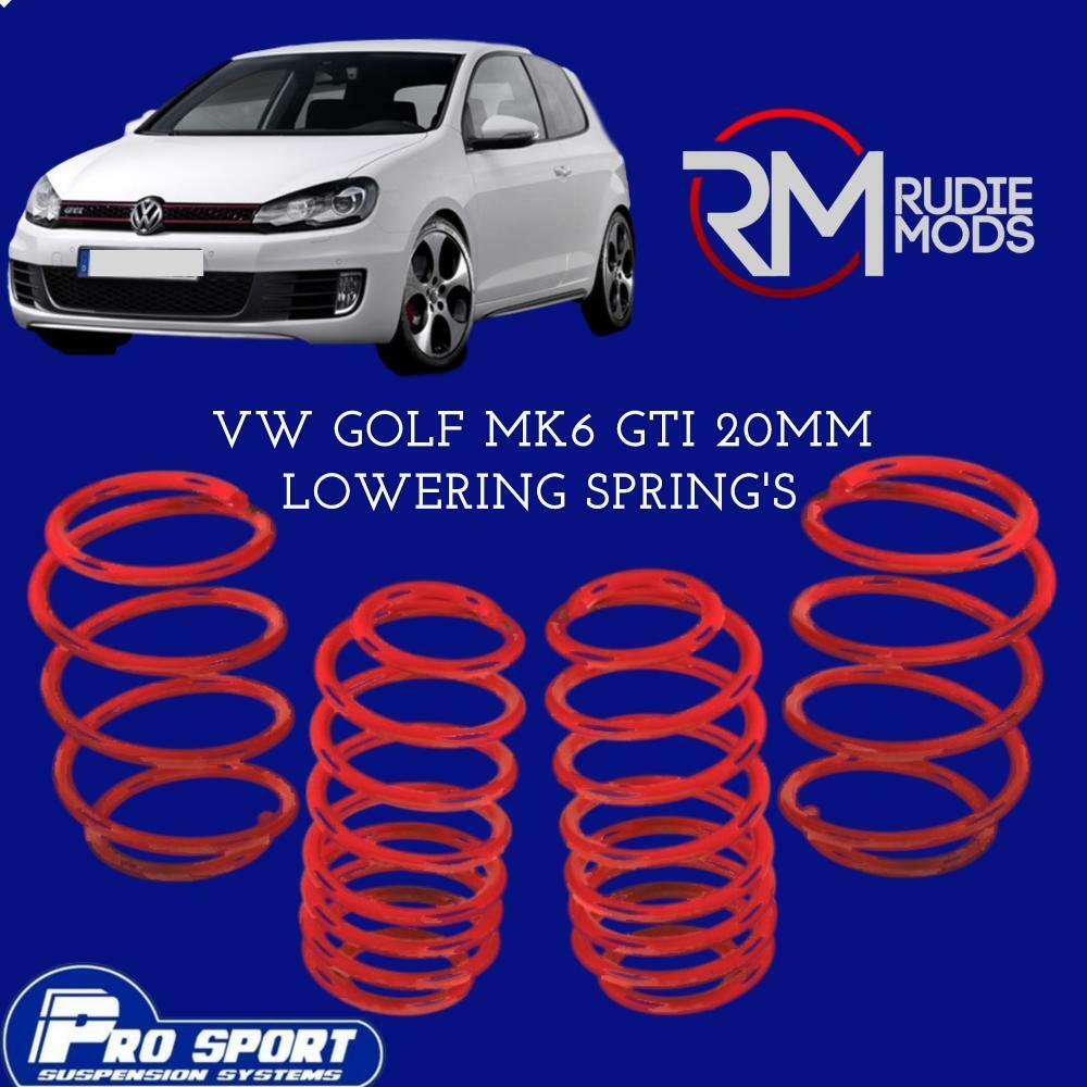 ProSport 20mm Lowering Springs for VW Golf Mk6 GTI Authorised Dealer 121031