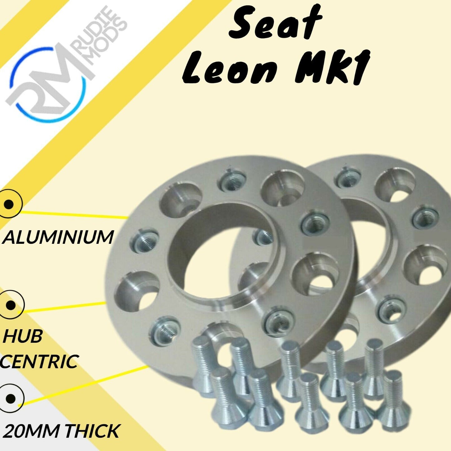 Seat Leon MK1 20mm ALLOY Hubcentric Wheel Spacers 1 pair