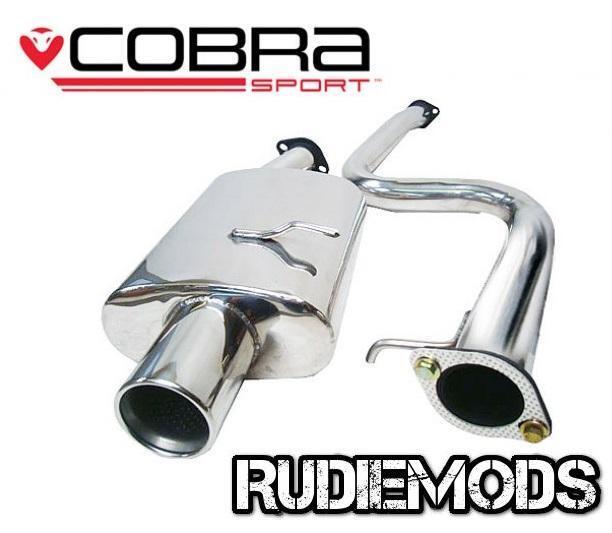 Cobra Sport Ford Fiesta Mk6 05-07 ST 150 Stainless Steel Cat Back System Non Res