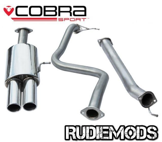 Cobra Sport Ford Fiesta Mk7 13 on ST180 Cat Back Exhaust Twin Tailpipe Non Res