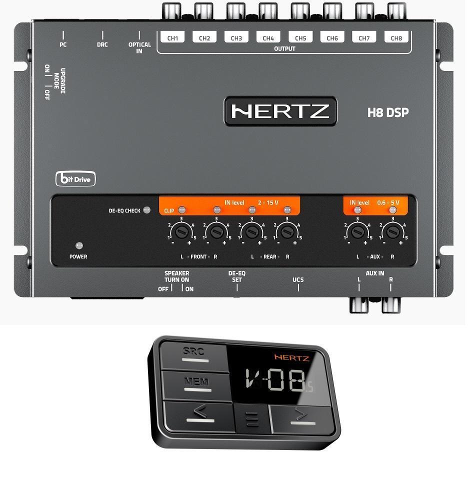Hertz H8 8-channel DSP Time Align 31 band EQ with remote control display