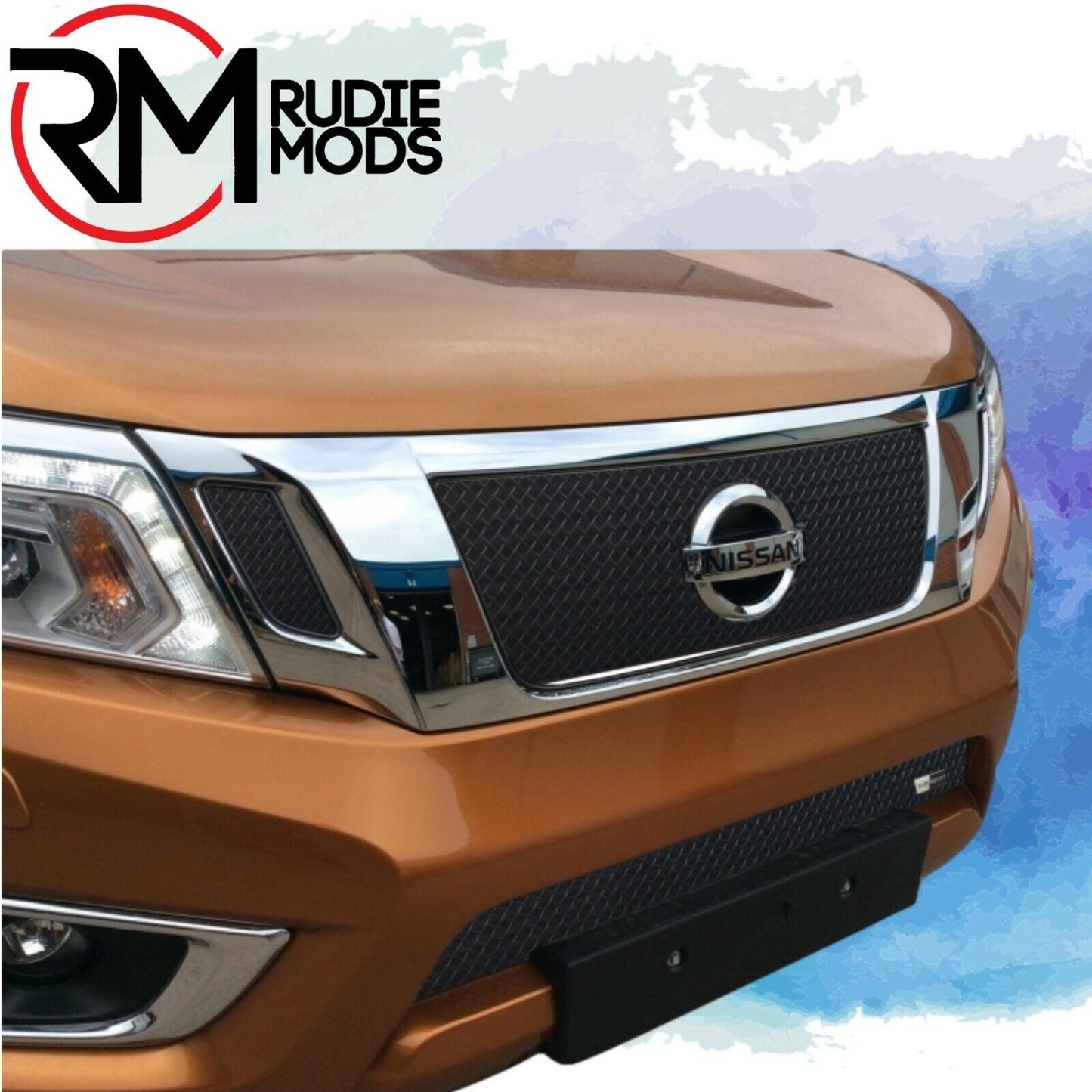 Zunsport Grille for Nissan Navara Full Grille Set (NP300) (2015 -) Black Finish