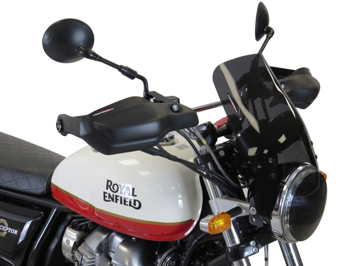 Hand Guards knuckle protector ROYAL ENFIELD INTERCEPTOR 650 18 to 24 Matte Black