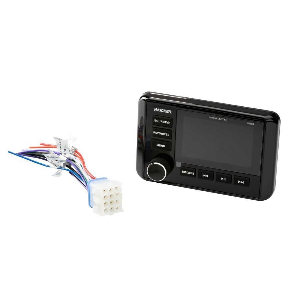 KICKER MARINE SOURCE UNIT Bluetooth/AM/FM/USB KA46KMC4 2-Zone Control 4 X 25W
