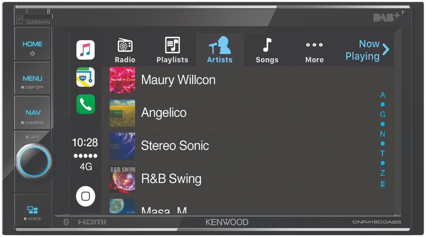 KENWOOD DNR 4190DABS 6.2" Navigation Carplay Android Auto Headunit with Bluetoot