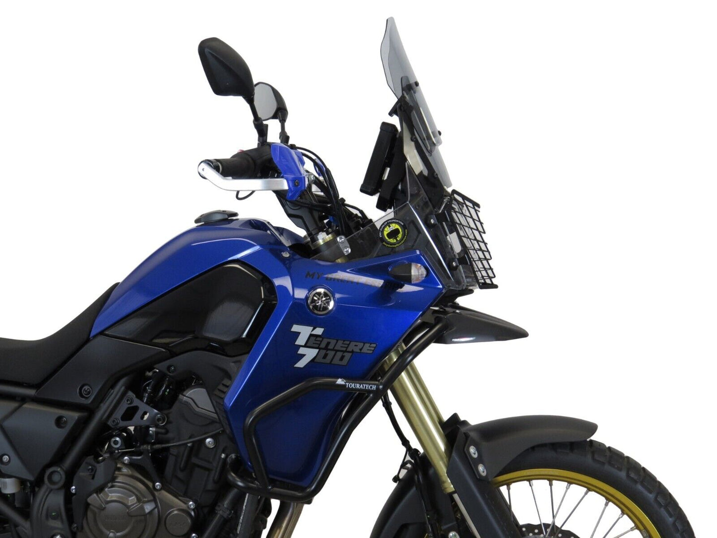 Beak Front Mud Spray Guard Yamaha TENERE 700, (FITS WITH CRASH BARS) MATTE BLACK