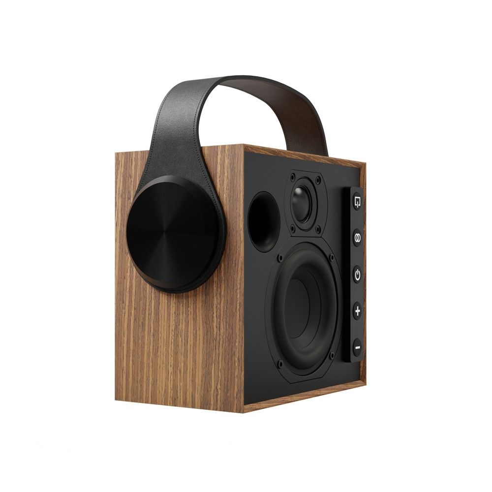 MOREL BIGGIE PORTABLE WIRELESS SPEAKER - OAK WOOD