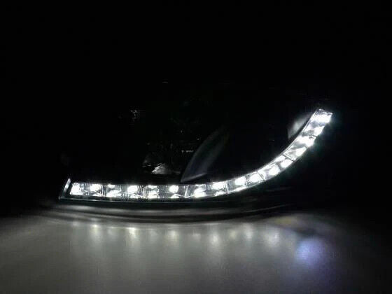 Audi TT 1999-2007 8N Black LED DRL Daylight Running Lights Headlights