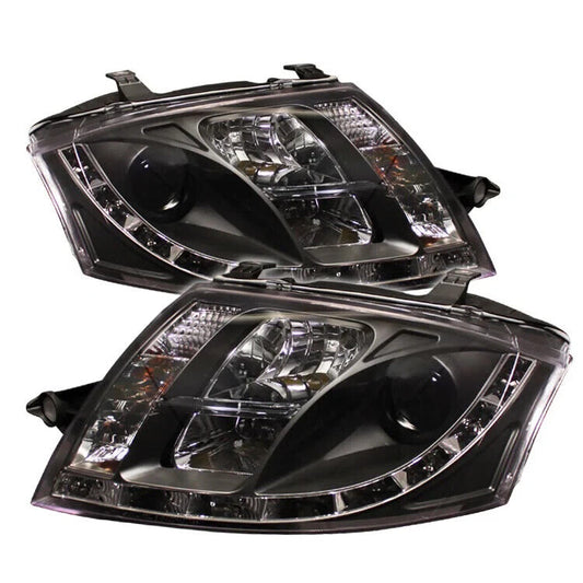 Audi TT 1999-2007 8N Black LED DRL Daylight Running Lights Headlights