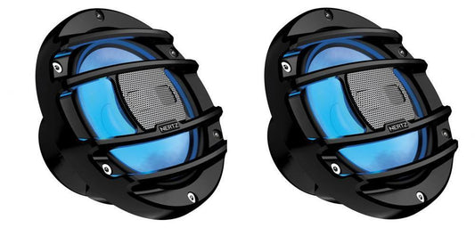 Hertz HMX 6.5 S 6.5" 2-Way Coaxial Powersport Marine Audio Speaker Inc RGB LED