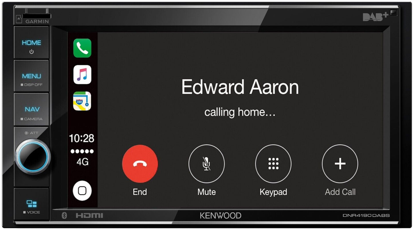 KENWOOD DNR 4190DABS 6.2" Navigation Carplay Android Auto Headunit with Bluetoot