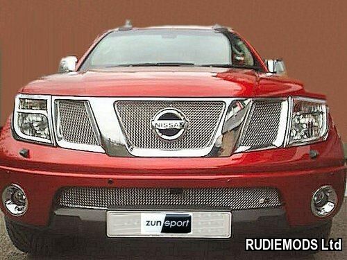 Zunsport fits Navara 2006-2009 Upper and Lower Front  Grille Set 4 piece