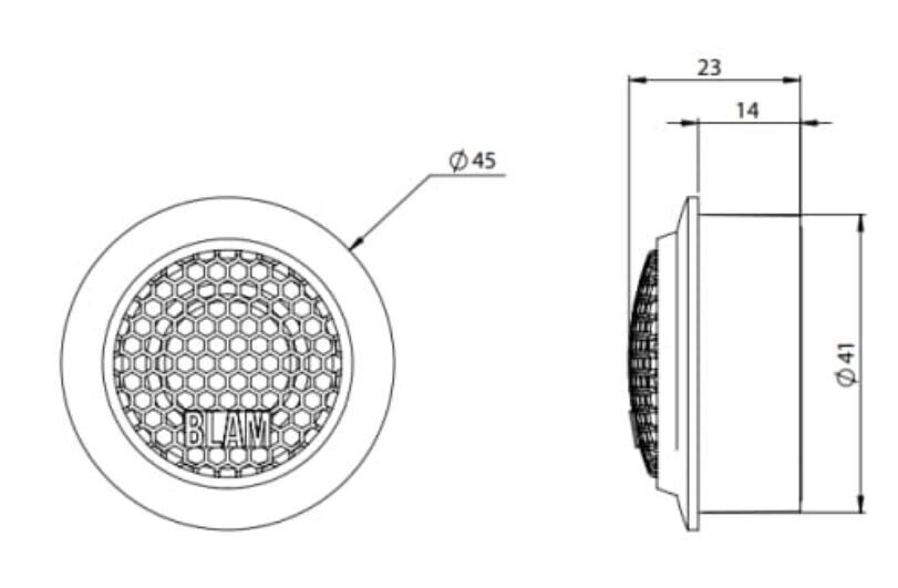 Ford EcoSport (2013-2019) BLAM EXPRESS 165ES Front Door Component speaker upgrad