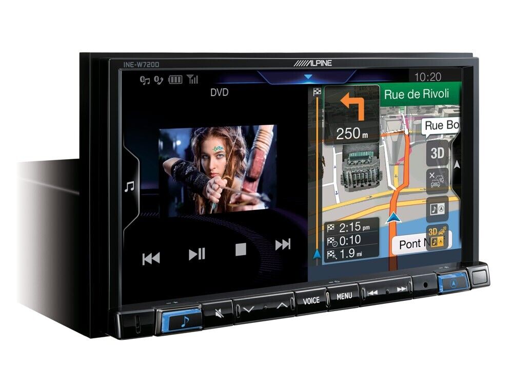Alpine 7” Touch Screen Navigation with TomTom maps Apple CarPlay & Android Auto