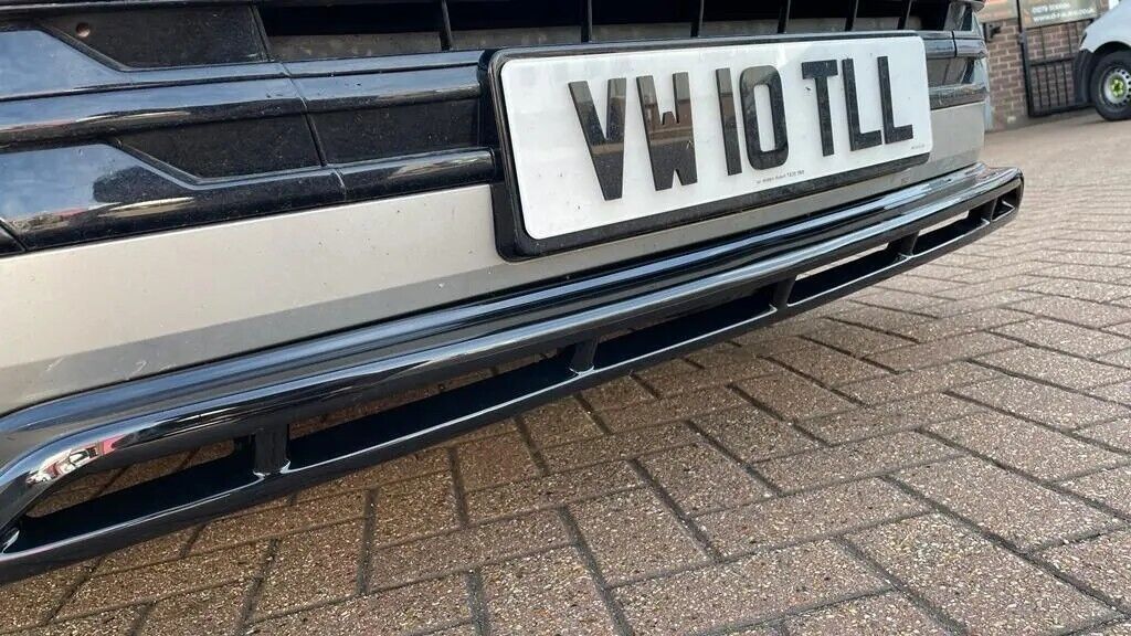 Front Splitter Gloss Black TL Design VW Transporter T6.1 2020 - Onwards