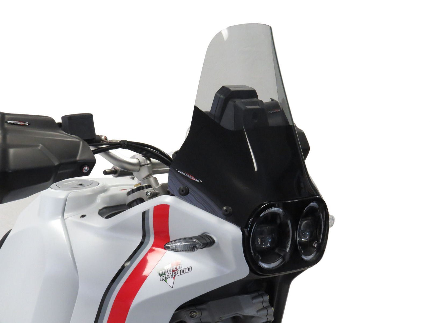 Standard screen, Wind deflector DUCATI DESERT X, DESERTX RALLY, (355 MM HIGH)