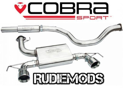 Cobra Sport Vauxhall Corsa D Nurburgring Cat Back Exhaust System Resonated