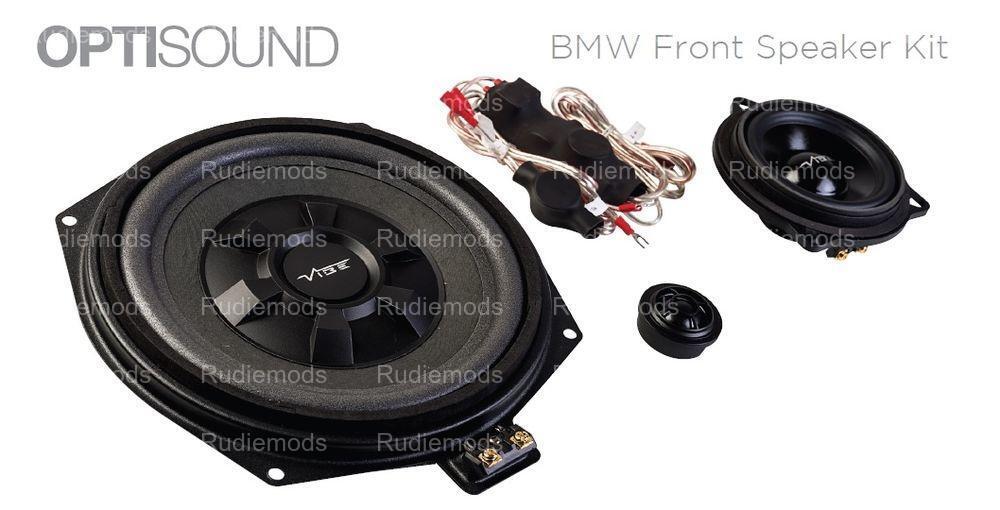 Vibe Optisound BMW 4 Series F32 F33 Front Door Speakers + Underseat Subwoofers