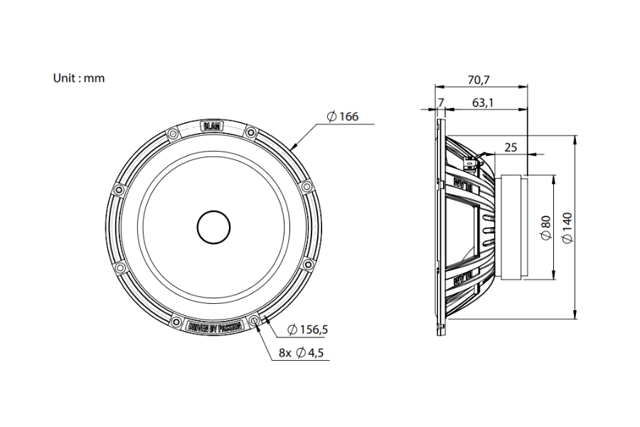 Ford B-Max BLAM RELAX 165RC Front Door Coaxial Speaker Upgrade