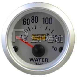 Car 52mm Silver Faced Water Temperature Deg C inc sender