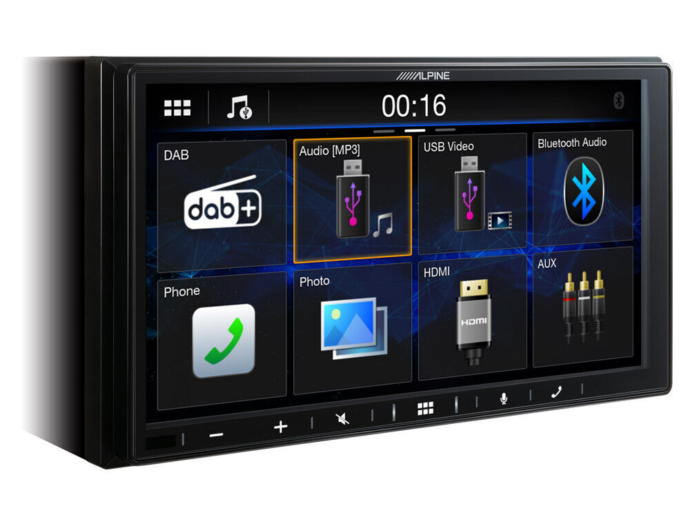 Alpine 7” Digital Media Station, featuring DAB+ Radio, Apple CarPlay and Android