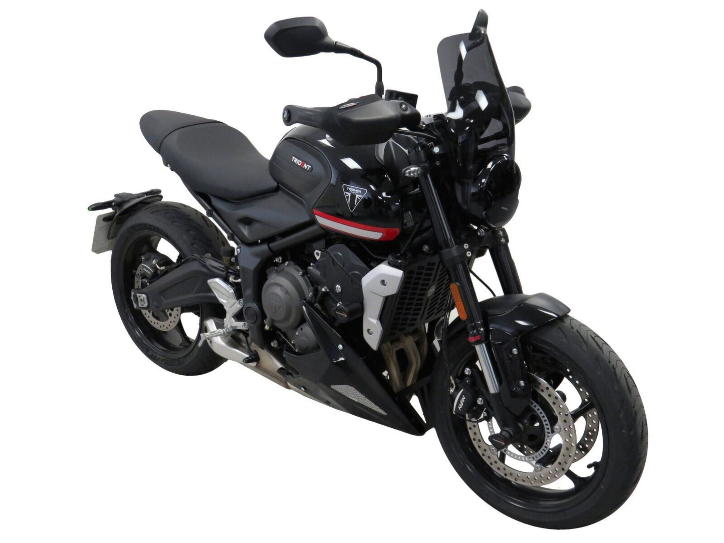 Belly Pan lower TRIUMPH Trident 660, Tiger Sport 660GLOSS BLACK - SILVER MESH
