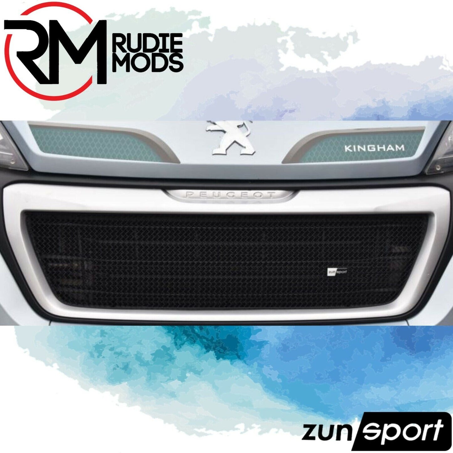 Zunsport Black Grille to fit Peugeot Boxer 3rd Gen Facelift - Upper Grille 2014+