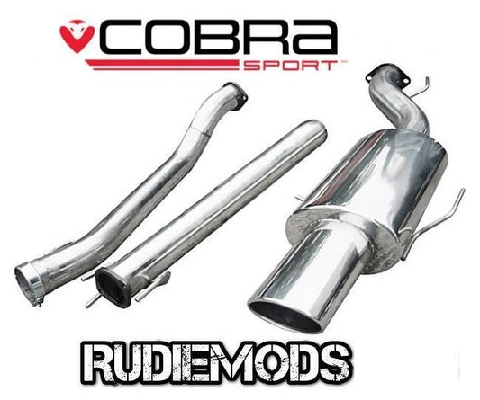 Cobra Sport Vauxhall Astra G Turbo Coupe Cat Back System 3" bore Non Res