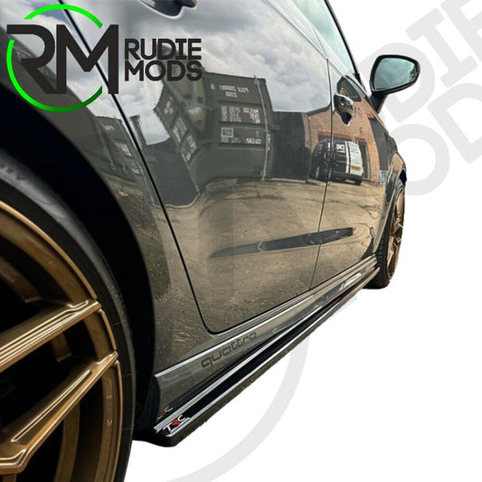 SIDE SKIRT SPLITTERS DIFFUSERS CAR Audi S3 / A3 8V S-Line Sportback (5dr)