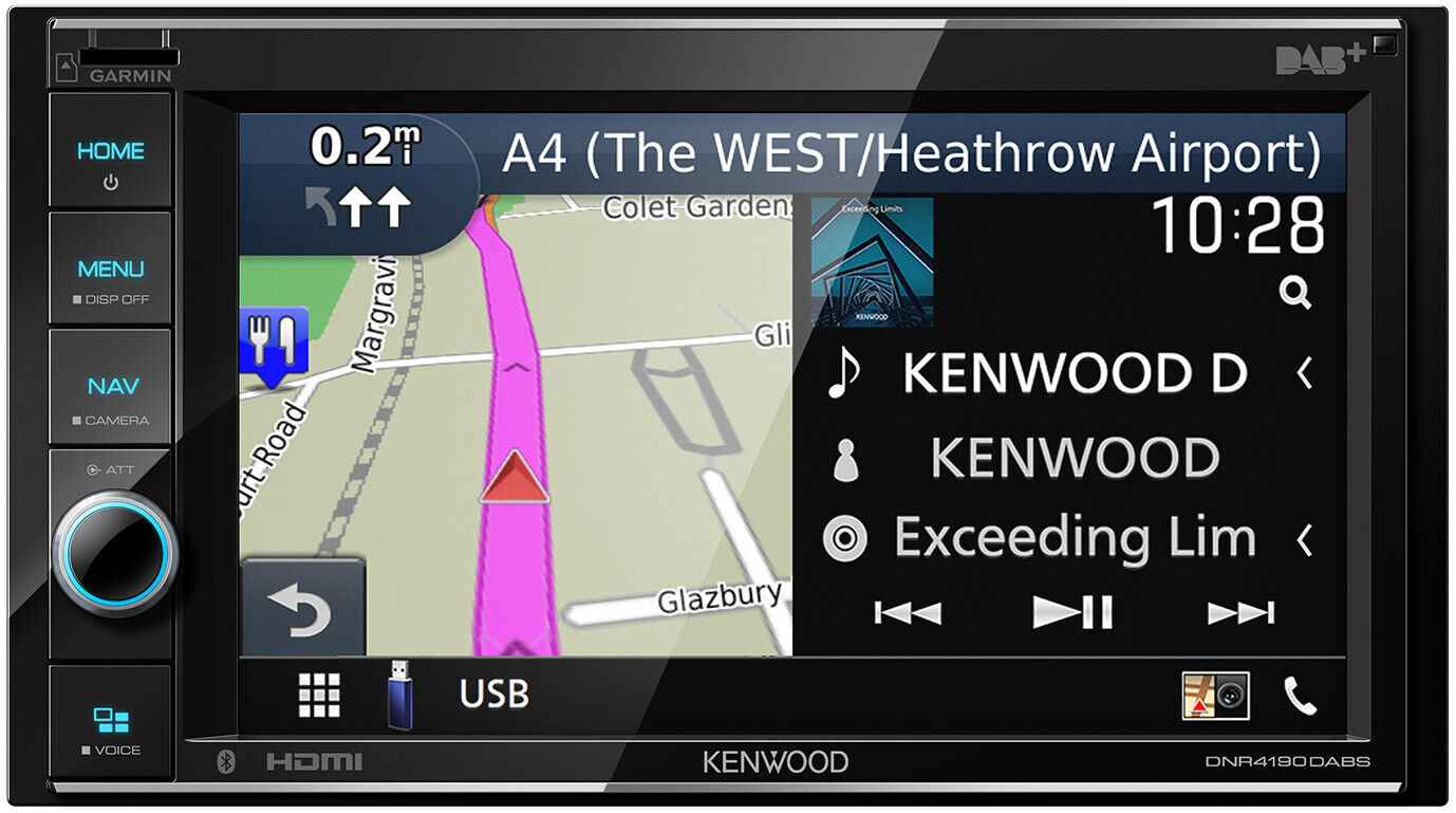 KENWOOD DNR 4190DABS 6.2" Navigation Carplay Android Auto Headunit with Bluetoot