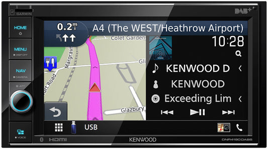 KENWOOD DNR 4190DABS 6.2" Navigation Carplay Android Auto Headunit with Bluetoot