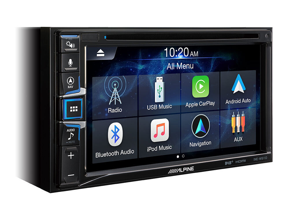 ALPINE INE W611D 6.5" Navigation Carplay Android Auto Headunit Bluetooth dvd