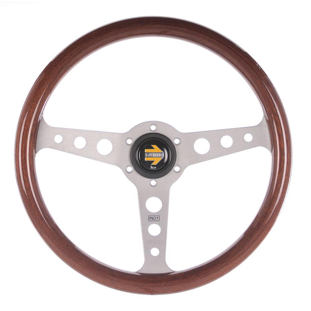 Momo Indy Wooden Steering wheel 350mm retro style