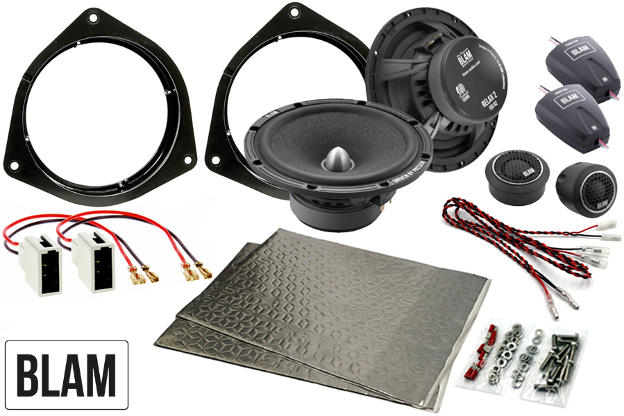 Perodua Myvi 2005 - 2013 165mm (6.5 Inch) BLAM speaker upgrade fitting kit