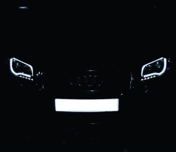 Audi A3 2003-2008 8P Black Led Light Bar DRL Daylight Running Light Headlights