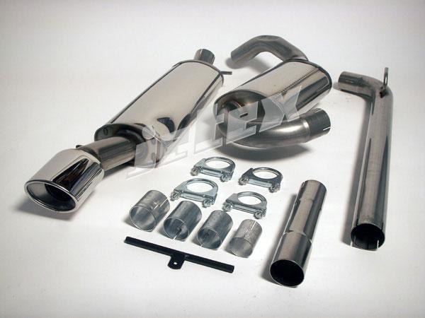 Jetex Exhaust VW Corrado VR6 Stainless Steel Half System Cat Back Non Resonated