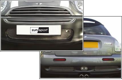 Zunsport Mini Cooper S 2001-2006 Front and Rear BLACK Grille
