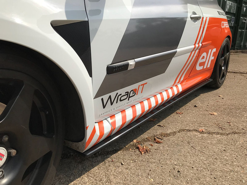 TRC Renault Clio MK3 RS200 Side Skirt Splitters