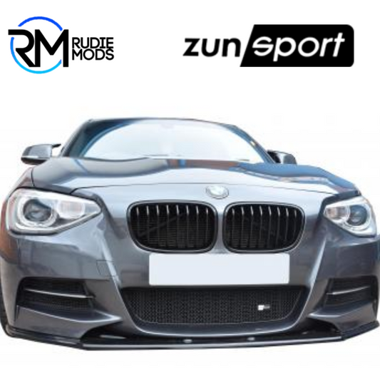 Zunsport BMW M135I - FRONT GRILLE SET BLACK - UPPER & LOWER 2012-2015