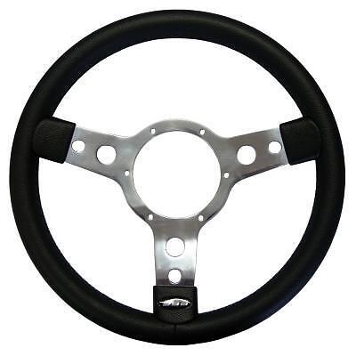 Mountney Traditional Vinyl Steering Wheel with Polished Centre 15"