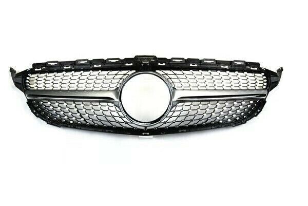 Black Diamond 'AMG Look' Grill for Mercedes C-Class W205 2014-2018