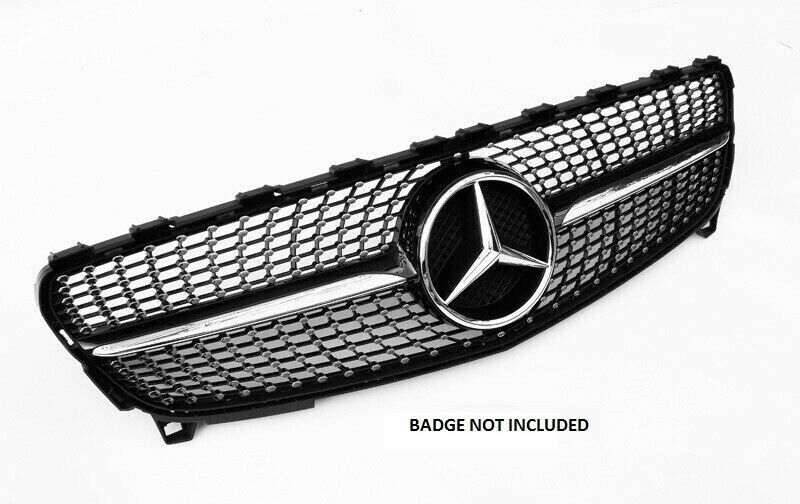 Black Diamond 'AMG Look' Grill for Mercedes A-Class W176 2016-2018